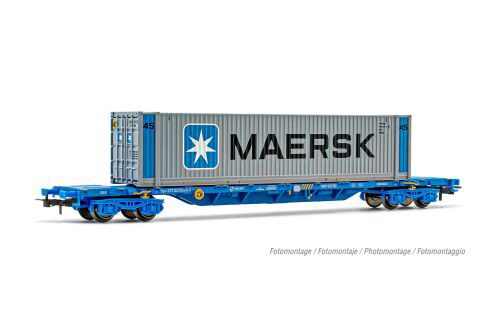 Electrotren HE6044 RENFE 4-achs. CTW MMC3 1x45 container MAERSK Ep.VI